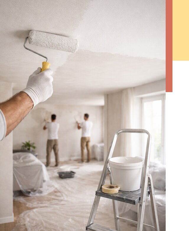 Покраска потолка акриловой краской в Черногорске от 2552 руб. | ОТДЕЛОЧНИК-Чрн