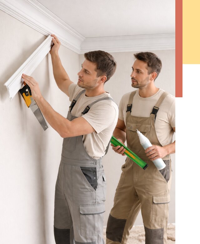 Монтаж потолочного плинтуса в Черногорске от 2348 руб. — быстро и недорого | ОТДЕЛОЧНИК-Чрн