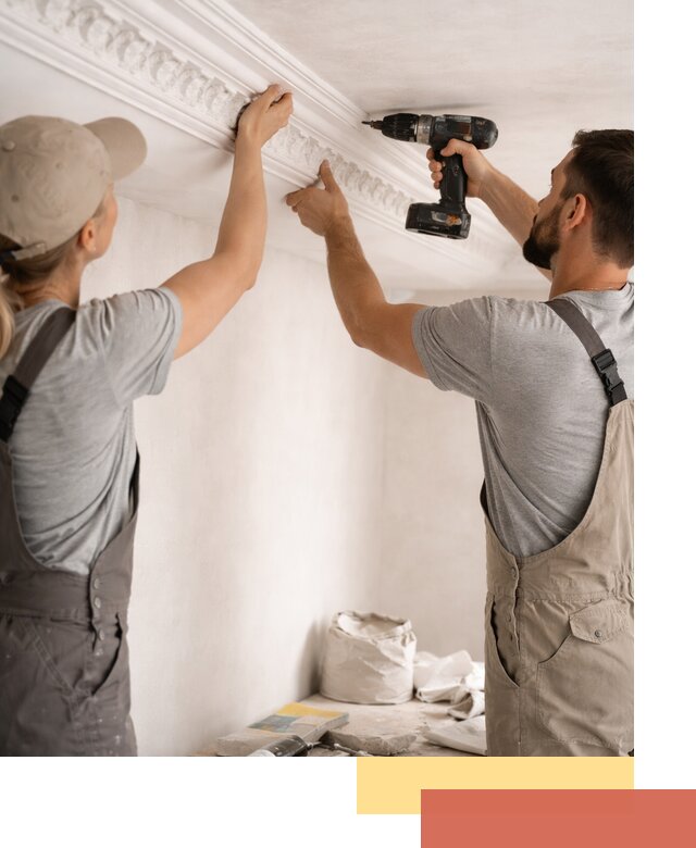 Профессиональный монтаж лепнины на потолок в Черногорске