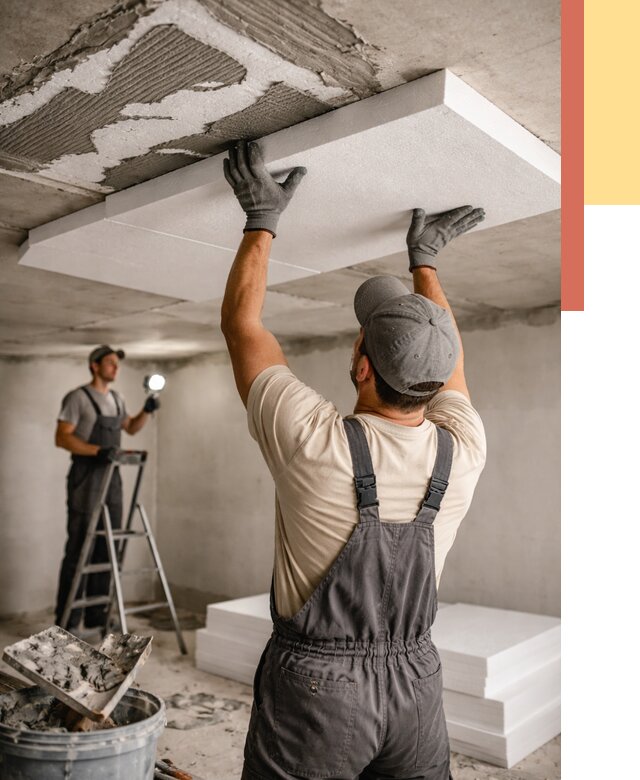 Утепление потолка пенопластом в Черногорске от 4593 руб/м2 — недорого и быстро | ОТДЕЛОЧНИК-Чрн