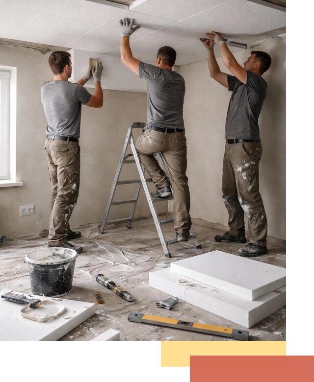 Утепление потолка пенопластом в Черногорске быстро и качественно