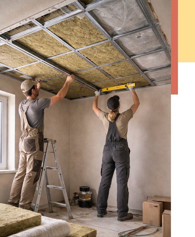 Шумоизоляция потолка в Черногорске от 1276 руб. под ключ — услуги ОТДЕЛОЧНИК-Чрн