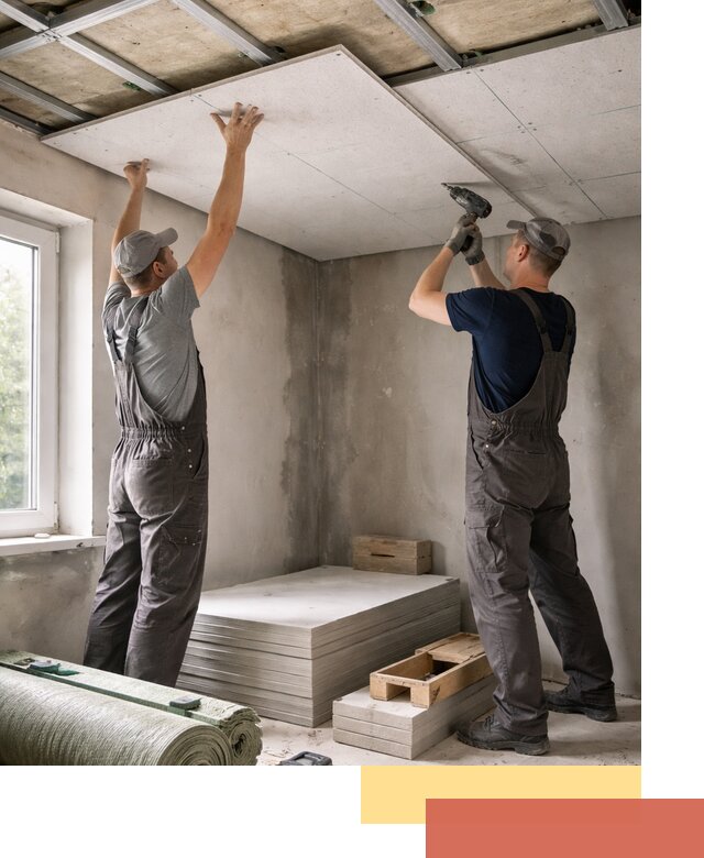 Шумоизоляция потолка панелями ЗИПС в Черногорске